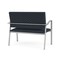 Lesro Newport 2 Seat Tandem Seating Metal Frame No Center Arms, Silver, RS Night Sky Upholstery NP1501 - alternate 2